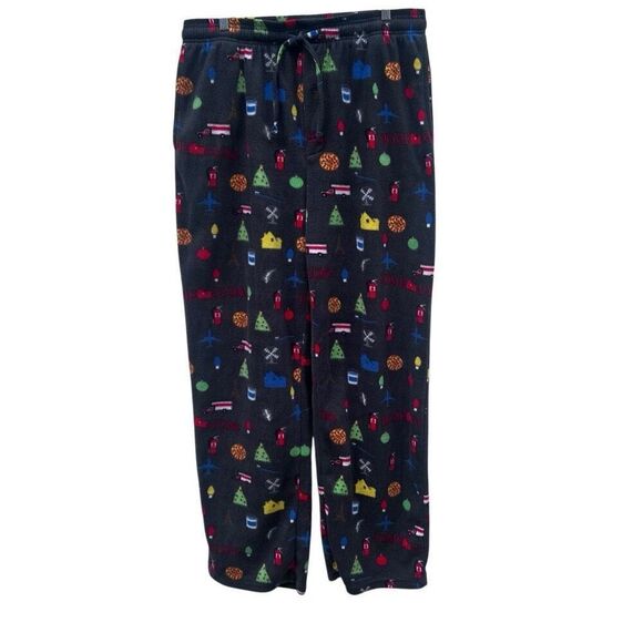 Home Alone Christmas Lounge Pajama Pants Men's XL Multicolor Drawstring Fleece - Picture 7 of 13